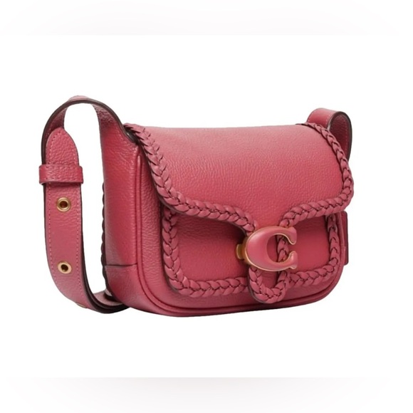 Coach Handbags - COACH CROSSBODY LEATHER SMALL BAG TABBY MESSENGER 19 WITH BRAID WINE AUTHENTIC